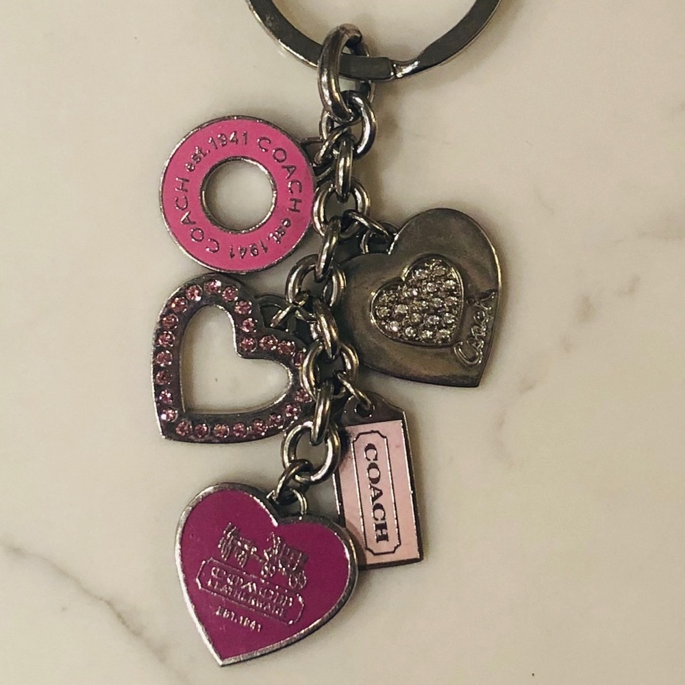 COACH Heart Keychain